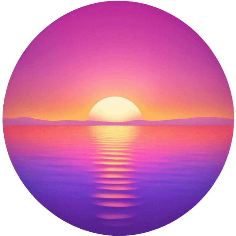 Seaside sunset emoji