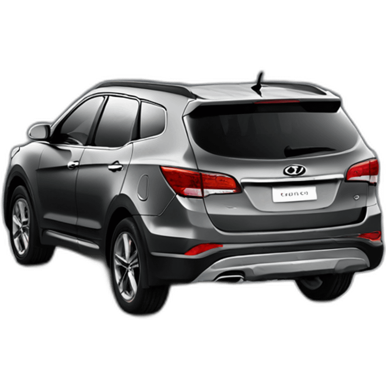 Hyundai Santa Fe year 2011 dark grey emoji