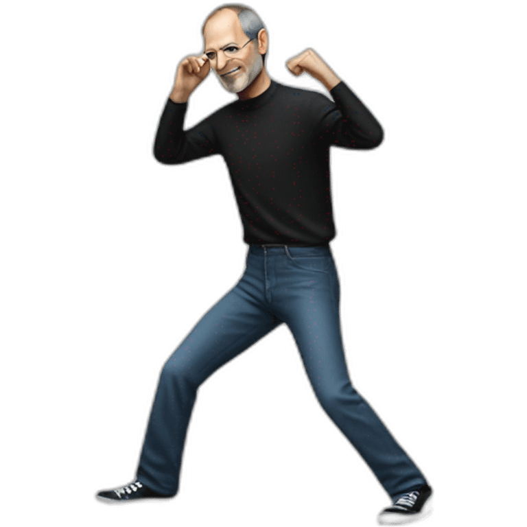 steve jobs dancing emoji