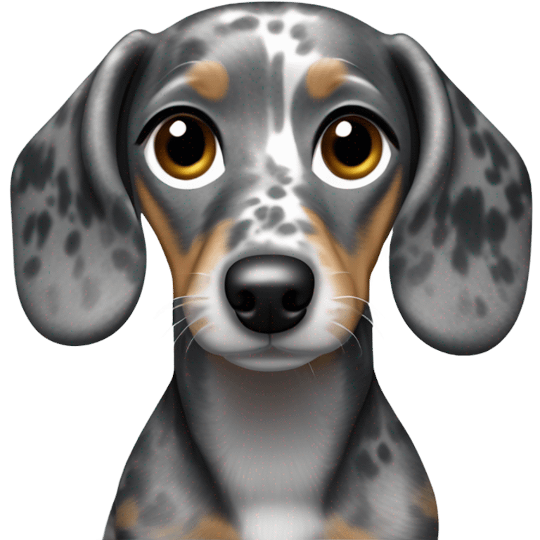 silver dapple dachshund  emoji