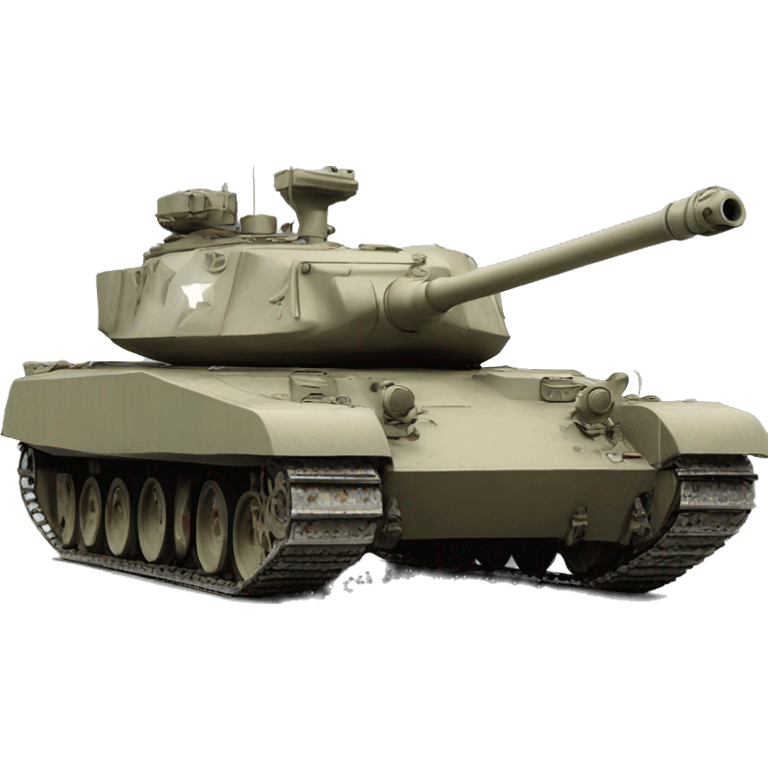 photorealistic us tank 1980s emoji