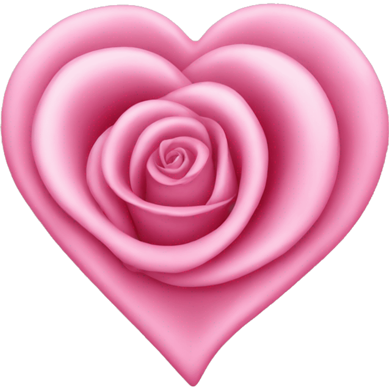 rose heart, pink emoji