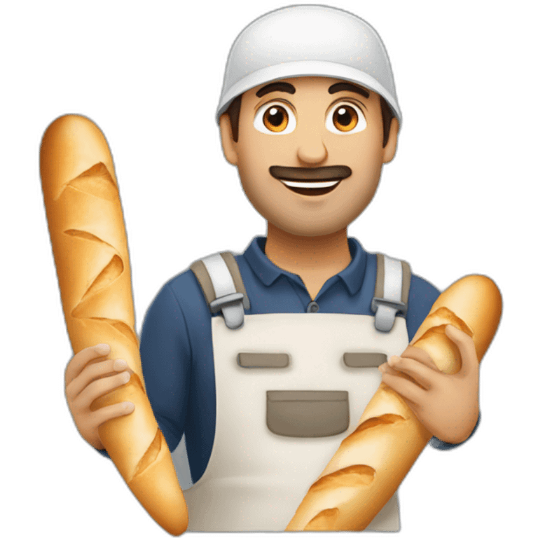 french-man-with-baguette emoji