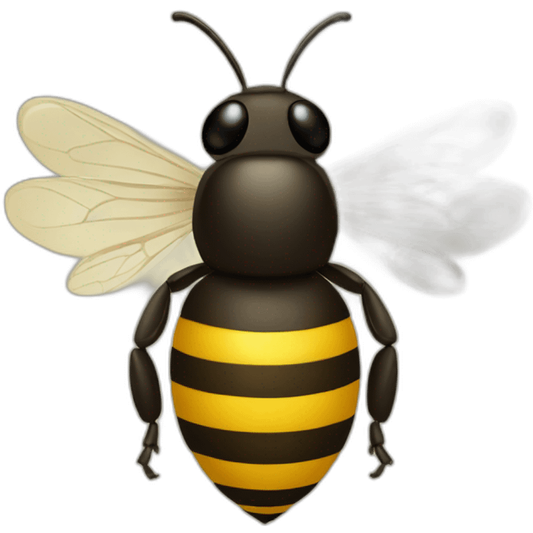 Round bee emoji