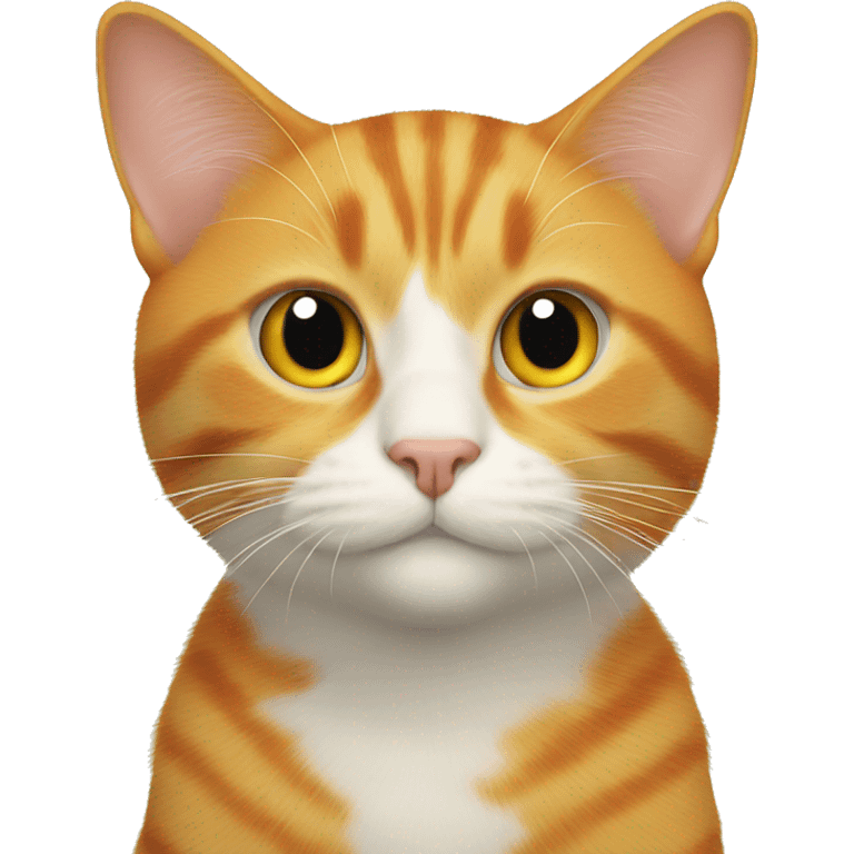 Orange cat eatinf emoji