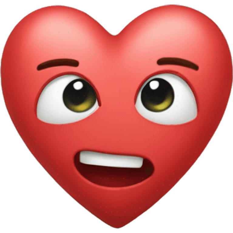 Heart with Toosh spelled inside  emoji