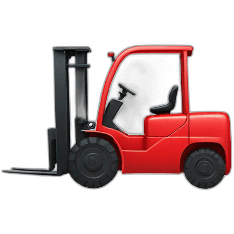 Forklift in red emoji