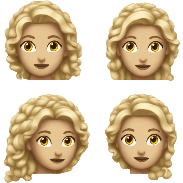 Create a blonde greek styled goddess  emoji