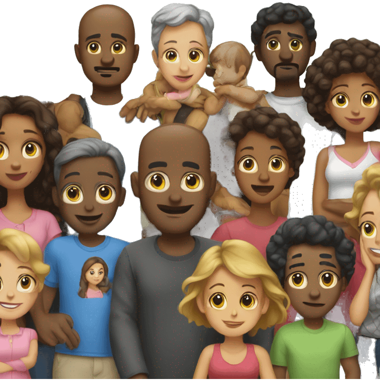 Big family emoji