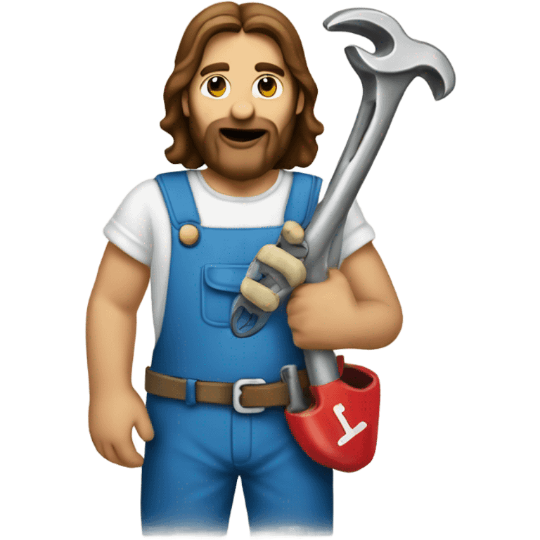 Jesus Christ plumber wrench emoji