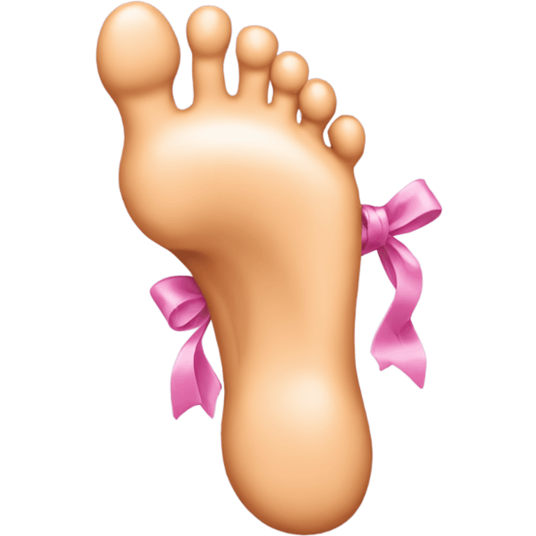 Foot with bow emoji