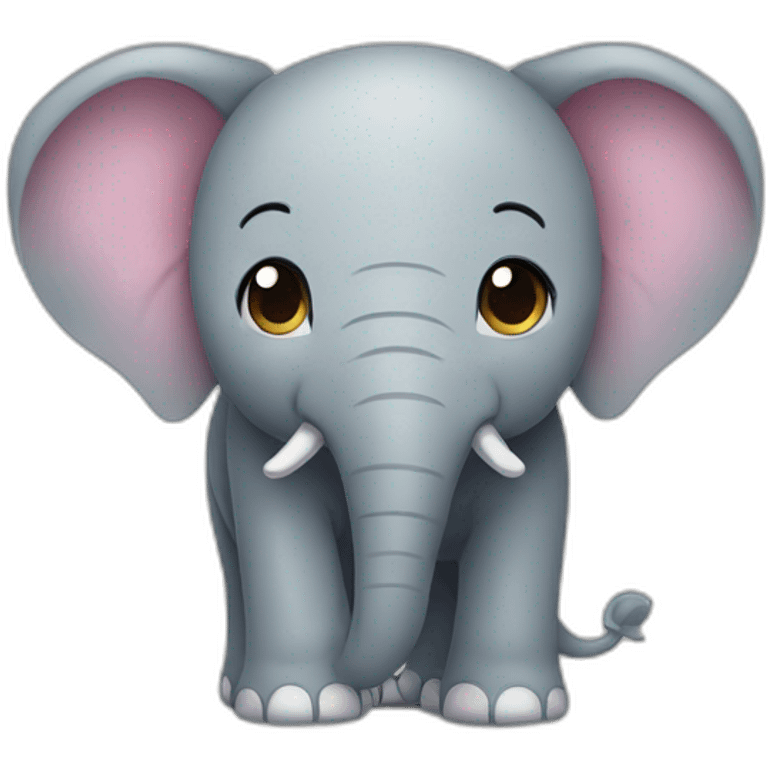 Éléphant kawaii  emoji