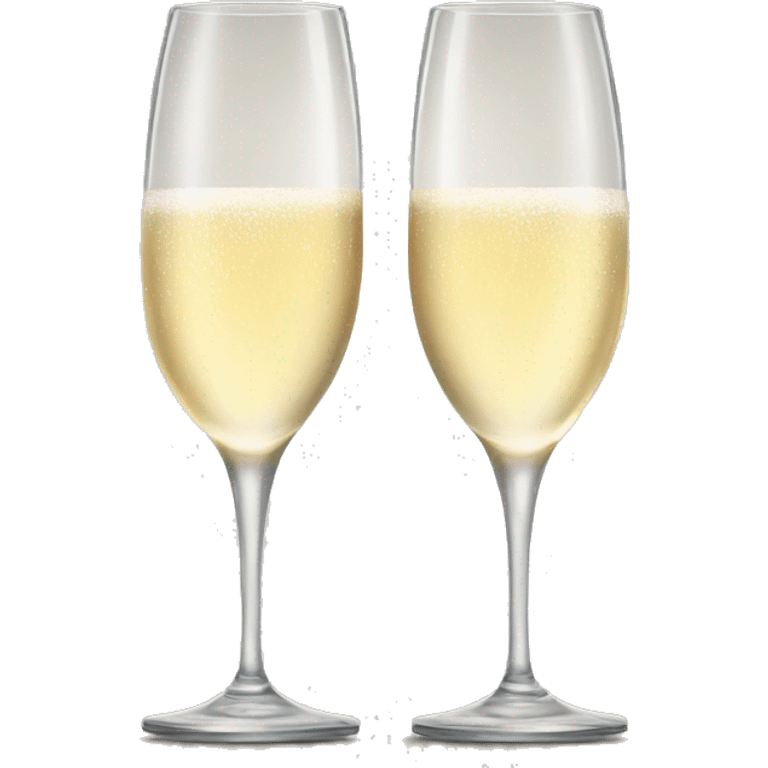 Two glasses champagne  emoji