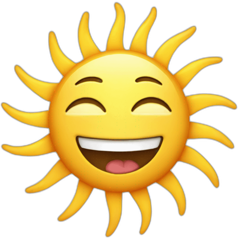 happy-sun emoji