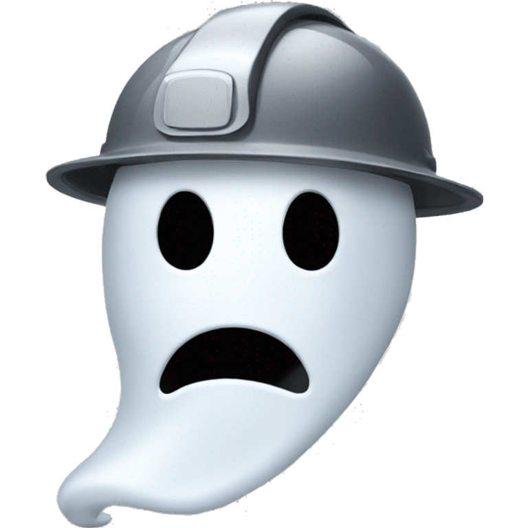 ghost wearing a hard hat emoji