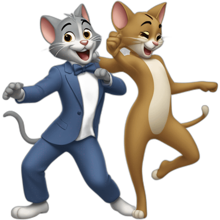 Tom and Jerry dance  emoji