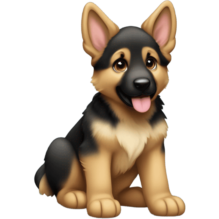 german shepherd puppy emoji