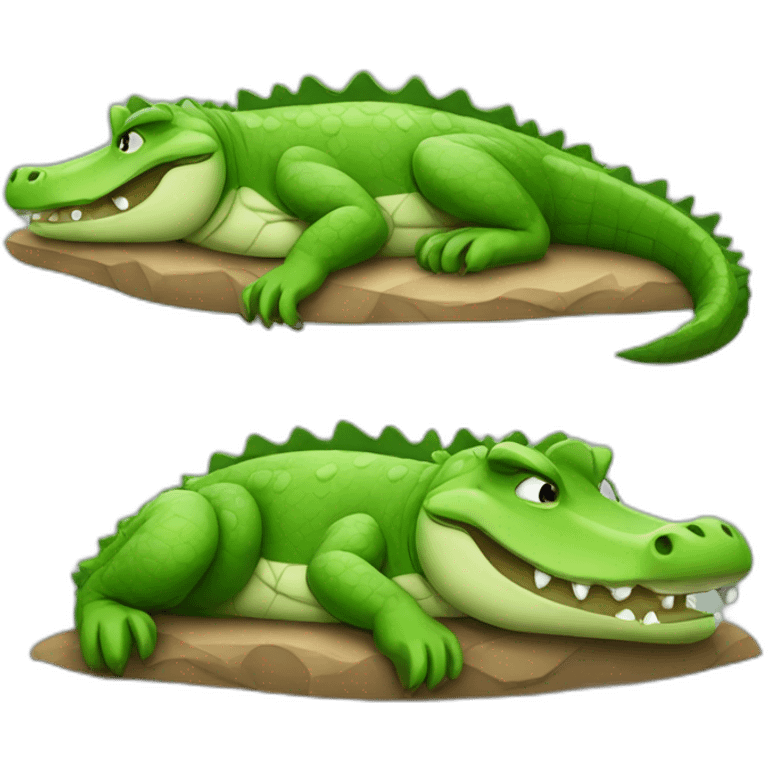 crocodile sleepy emoji