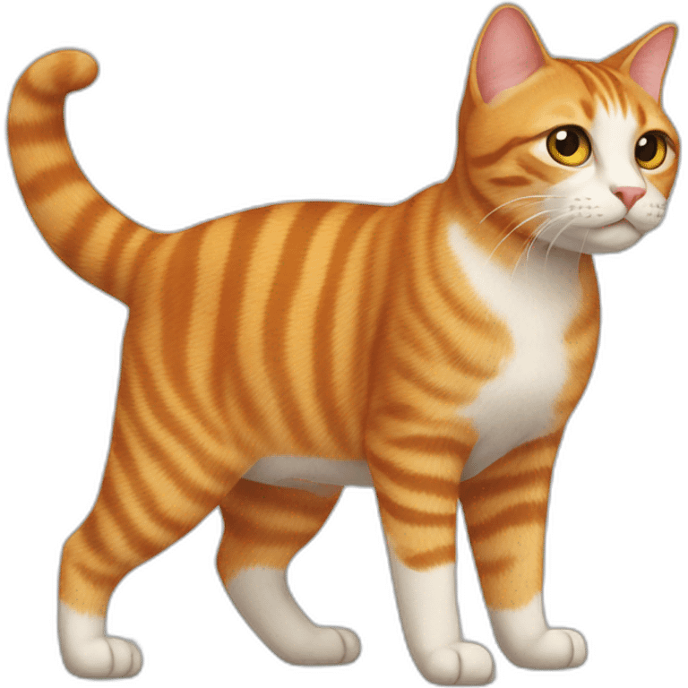 Ginger and tabby cat emoji