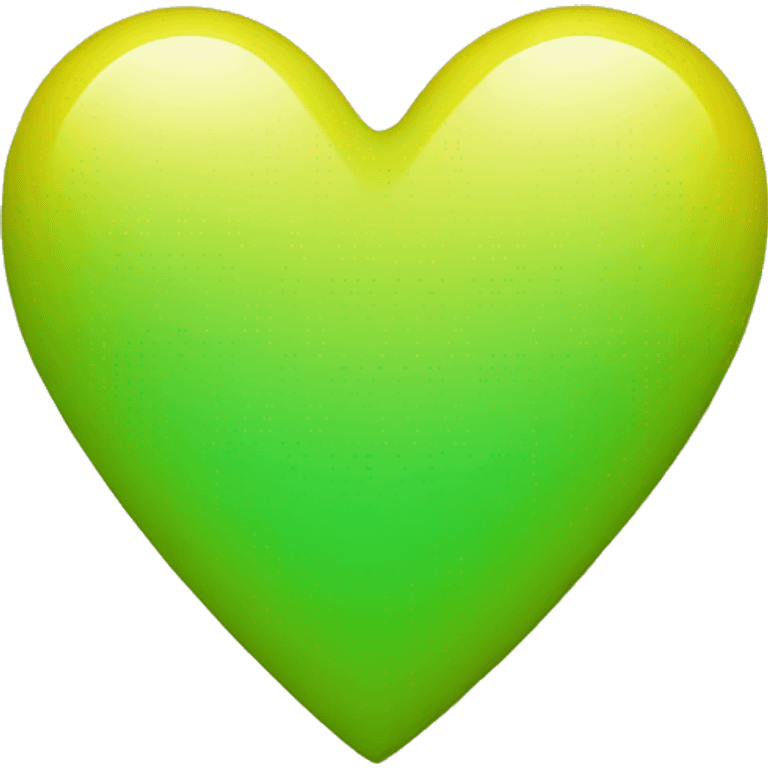 Yellow-green heart bright emoji