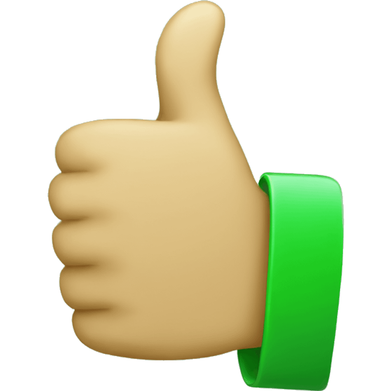 green color thumbs up emoji