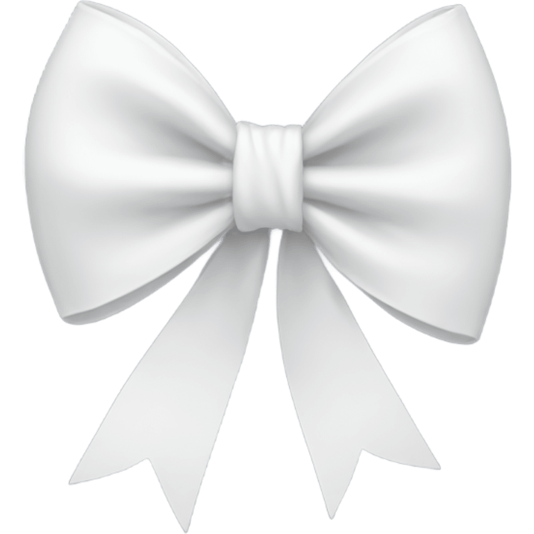 White Bow emoji