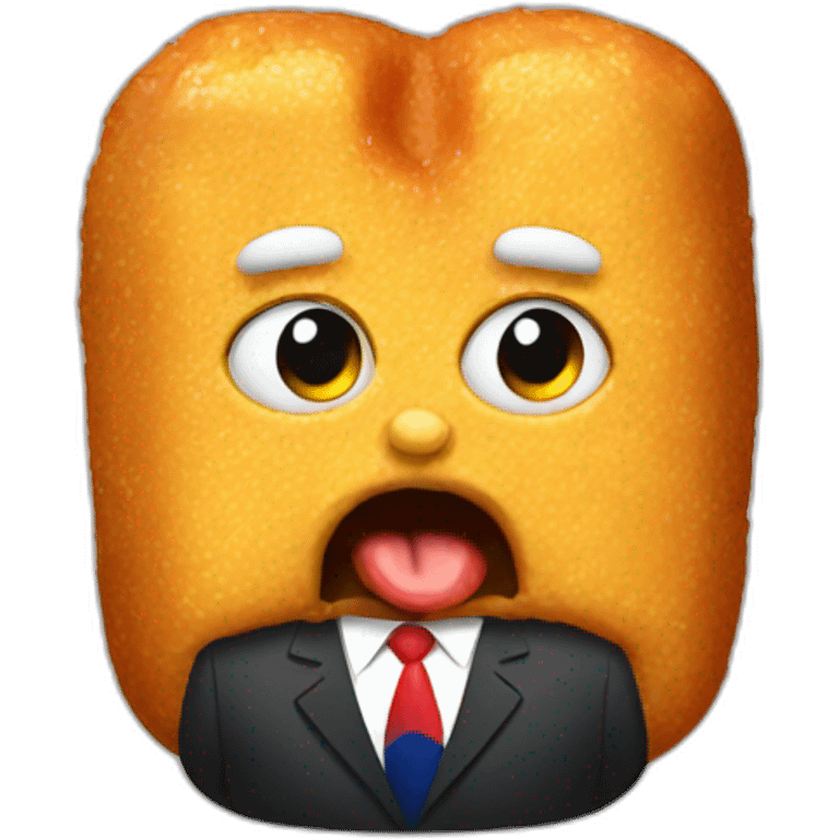 Trump eating nugget emoji