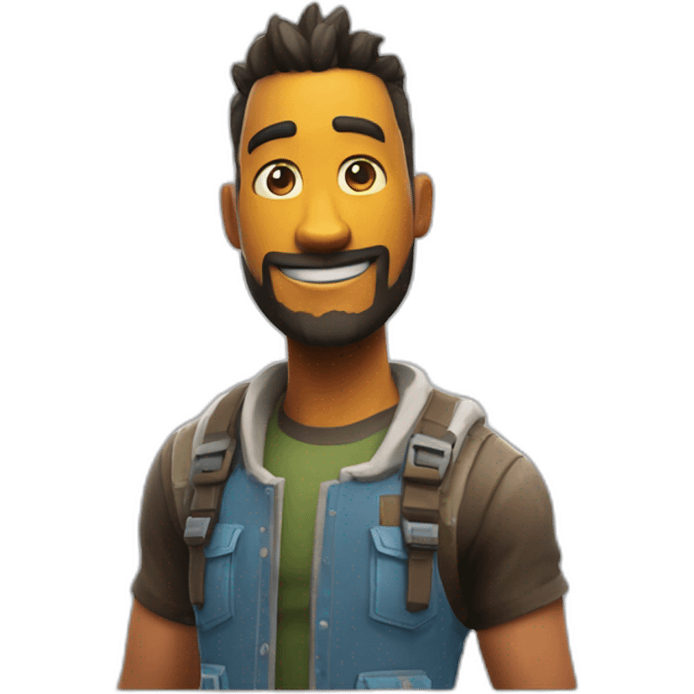 Un skin fortnite qui edite un mur emoji