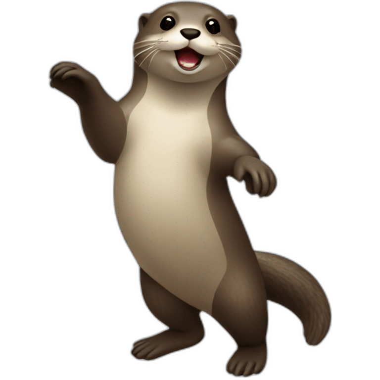 Loutre qui danse  emoji