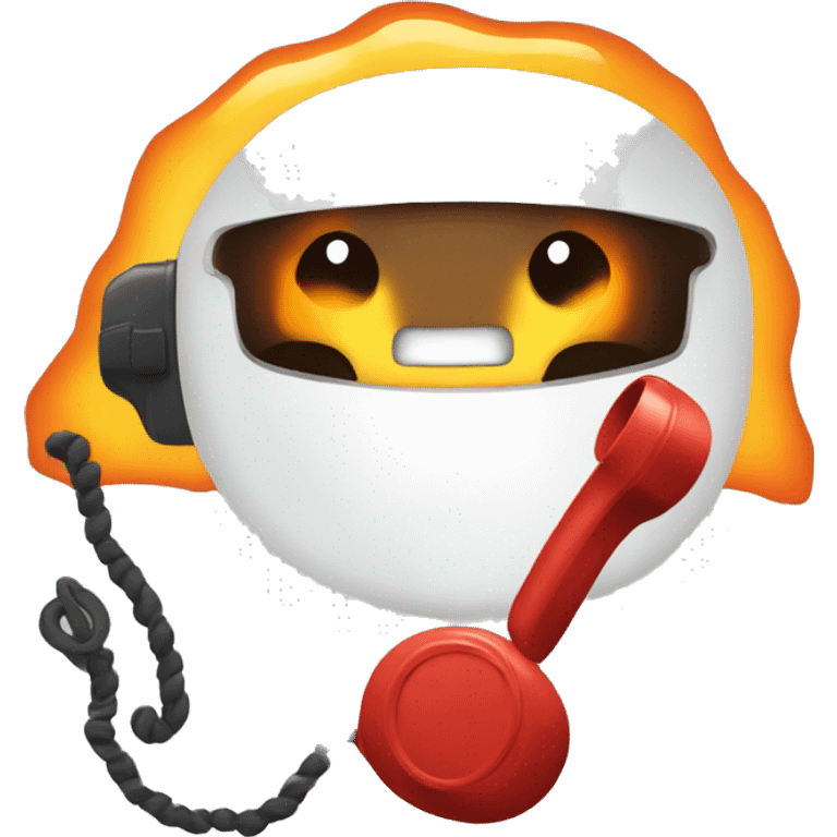 Telefono che va a fuoco emoji