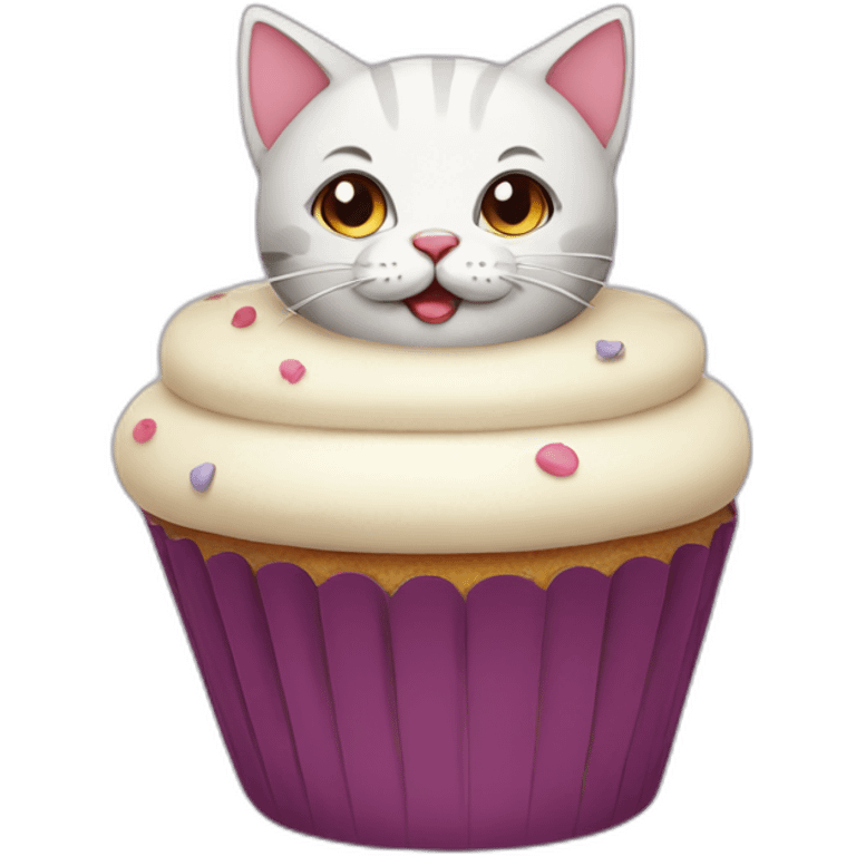 Cupcake cat emoji