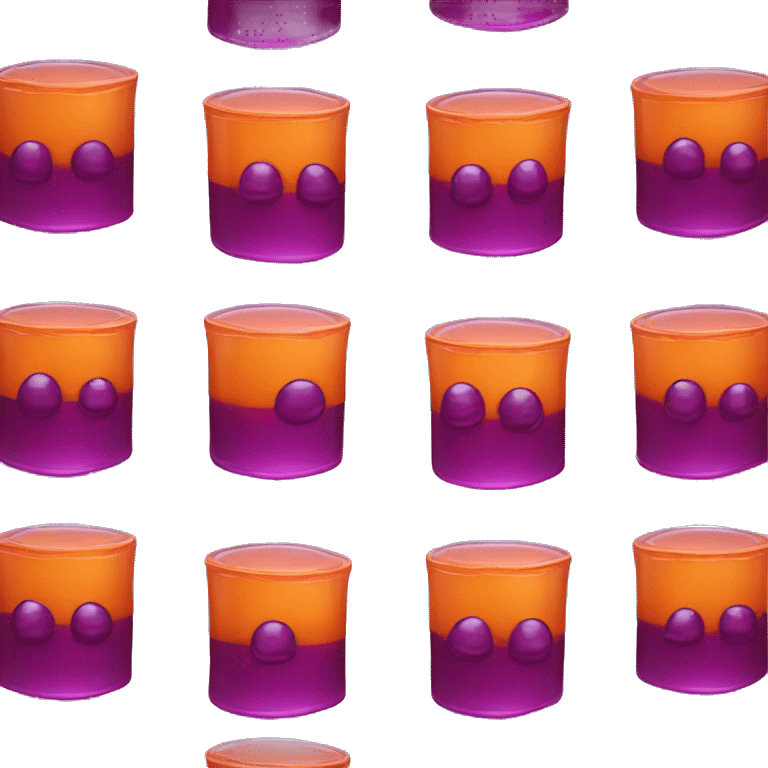 Purple and Orange Jello  emoji