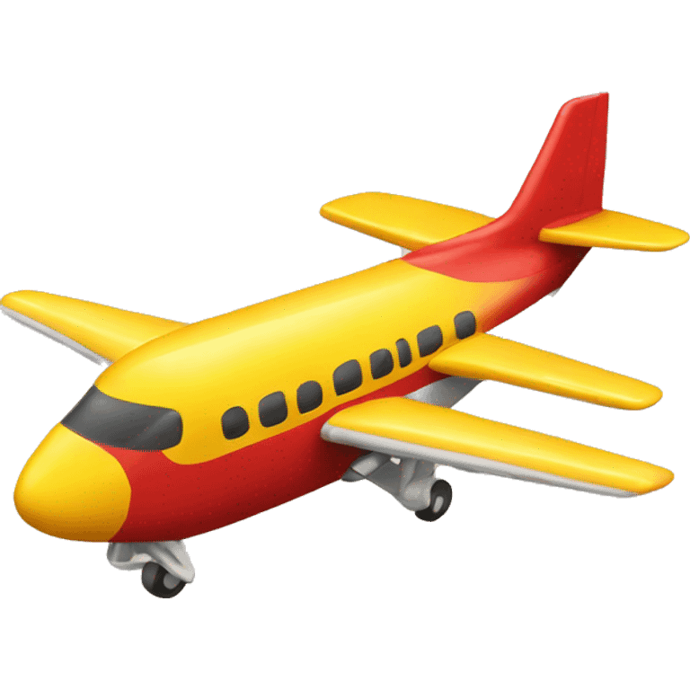 Red and yellow plane emoji