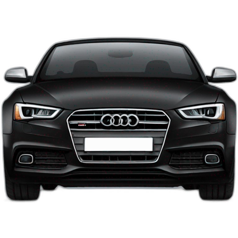 Black audi a5 emoji