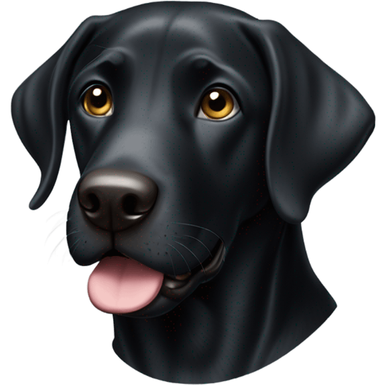 Black Labrador  emoji