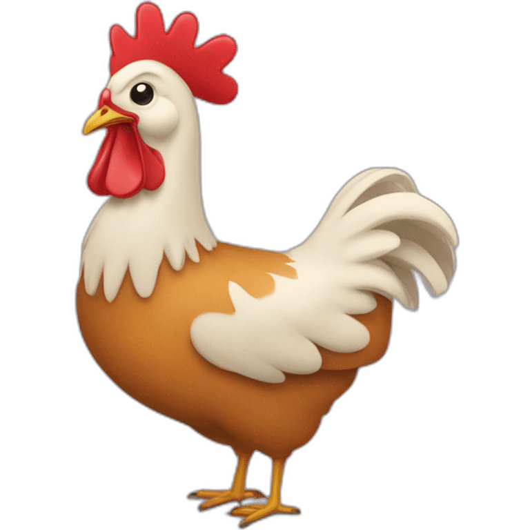 maman sur une poule emoji