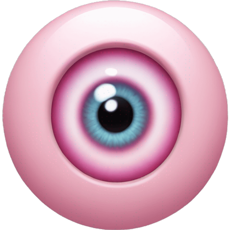 pastel pink evil eye emoji