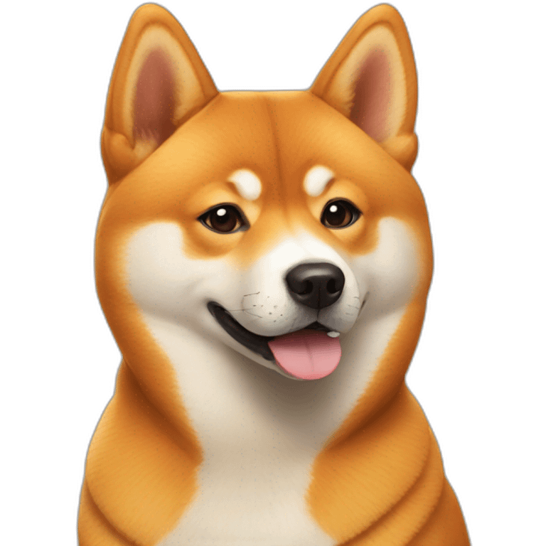 two orange shiba inu dogs emoji