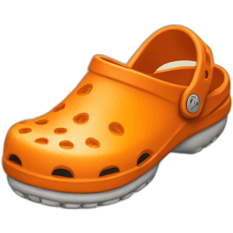 orange crocs emoji