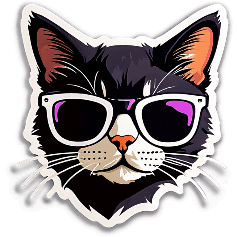 Cat with sunglasses emoji