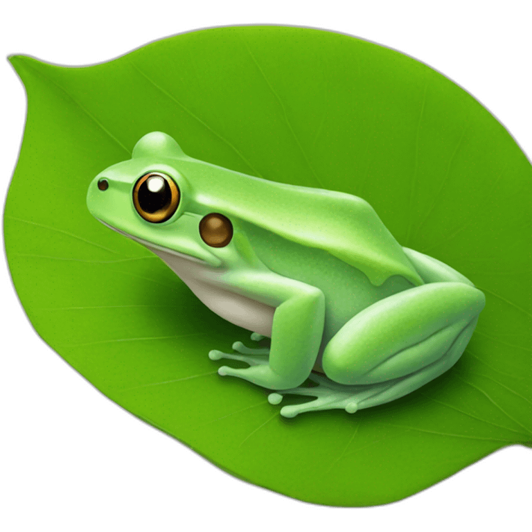 frog on leaf emoji