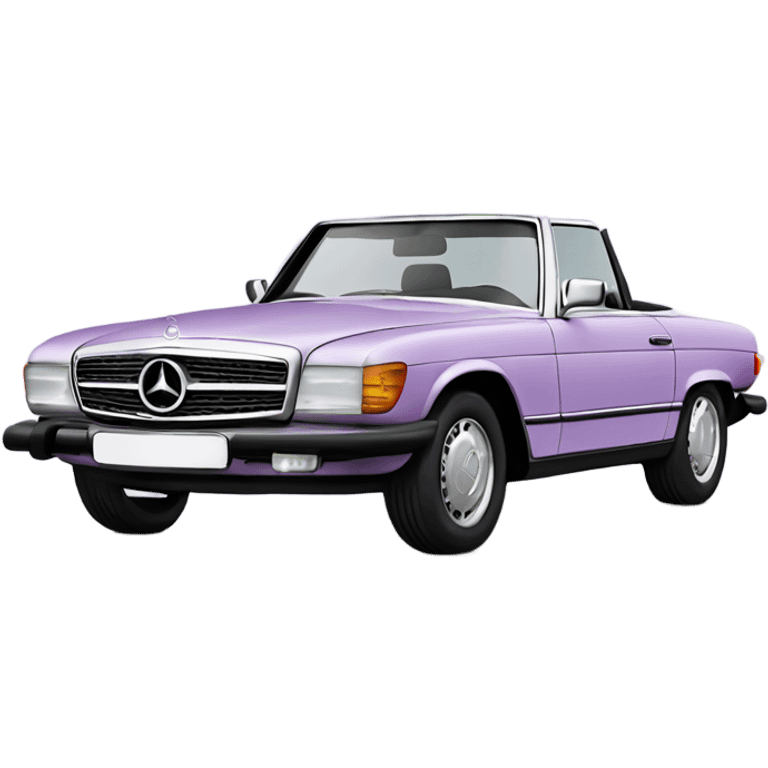 Lilac Mercedes Benz  emoji