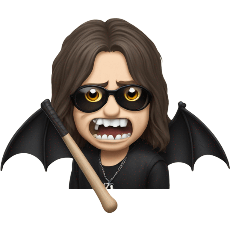 ozzy osbourne biting a bat emoji