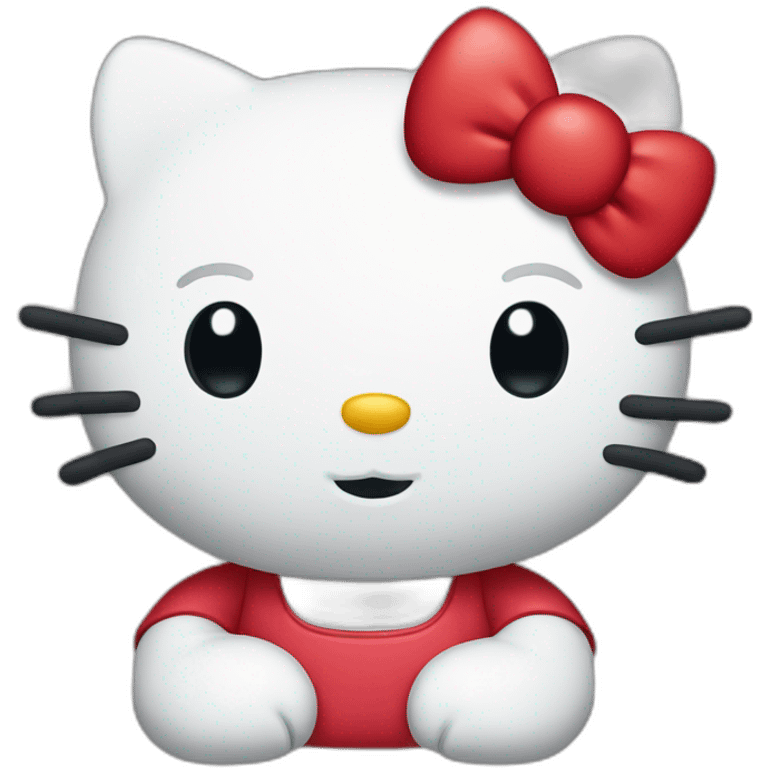 Red hello kitty emoji