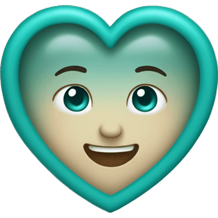 Teal heart emoji