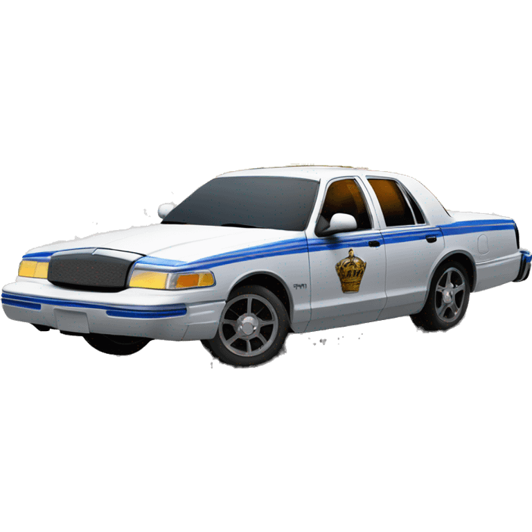 crown victoria doing burnout emoji