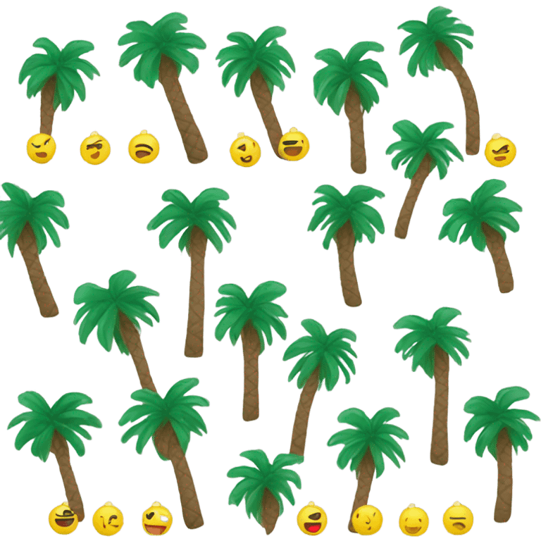 Christmas with palm trees  emoji