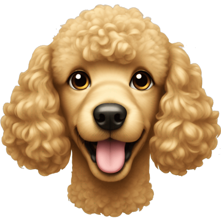 golden poodle face emoji