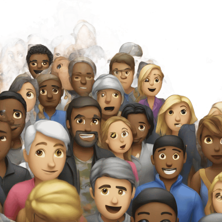 a crowded place emoji