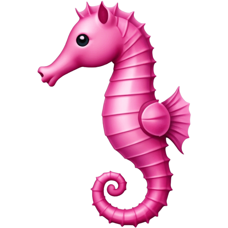 Pink light sea horse emoji